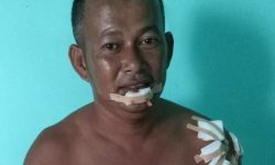 Syamsuddin Selamat dari Terkaman Buaya di Sungai Mamolo