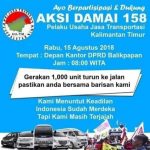 Besok, Aksi Demo Damai dan Konvoi 1000 Mobil di Balikpapan