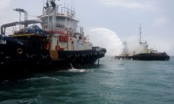 Tug Boat Trans Power 204  Terbakar di Perairan Sangatta