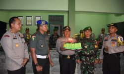 HUT TNI KE-73, Tengah Malam Kapolresta Samarinda ke Makorem 091/ASN