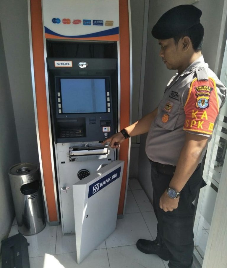 Mesin ATM  BRI di  Kantor Bupati Nunukan Dibobol Maling 