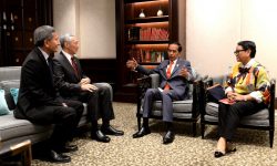 Bertemu PM Singapura,Presiden Jokowi Bahas Pertemuan Leaders’ Meeting