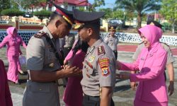 Kapolres Nunukan Pimpin Sertijab Delapan Perwira Pertama