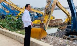 Presiden Jokowi Mendadak Tinjau Waduk Pluit