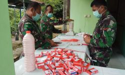 Hindari Kerumunan di Masa Pandemi Corona, Kodim Tarakan Bagikan 1.113 liter Sabun Cair