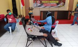 Pandemi Corona, Donor Darah Polisi di Nunukan Jalan Terus