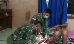 Satgas Pamtas RI-Malaysia Lakukan Pengobatan Gratis dari Rumah ke Rumah di Nunukan