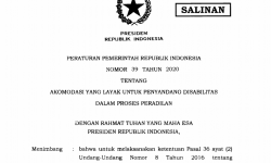 Presiden Teken PP Akomodasi Layak untuk Penyandang Disabilitas dalam Proses Peradilan