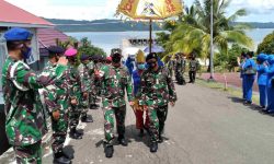 Markas TNI AL Nunukan Sambut Kedatangan Danlanal Baru
