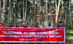 Telkomsel Tancapkan BTS 4G, Satu-satunya di Desa Rantau Atas Kabupaten Paser