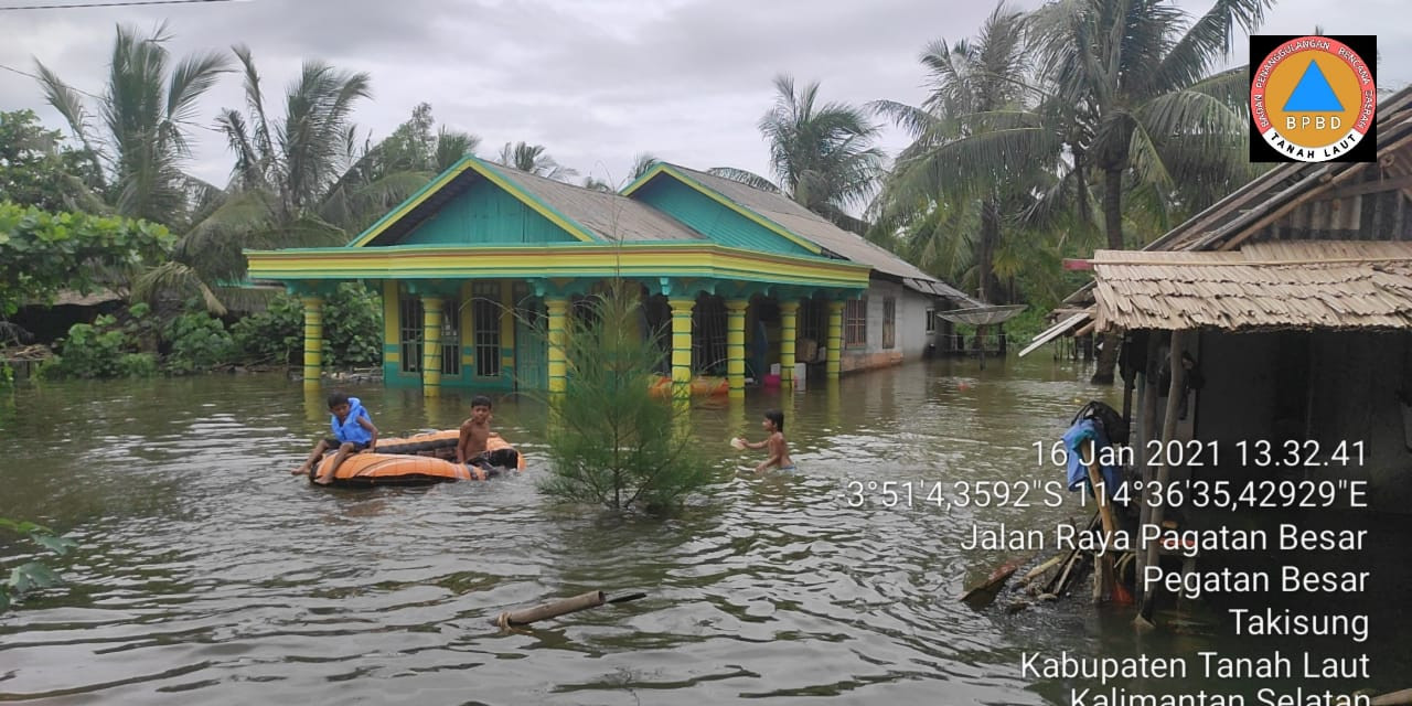 Tujuh Kabupaten dan Kota Terdampak Banjir di Kalimantan Selatan  Niaga