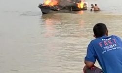 Speedboat Celebes Asal Tarakan Terbakar di Perairan Sebatik