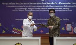 Badan Geologi Gandeng Kominfo Launching SMS Alert Kebencanaan Geologi