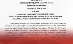Menteri PANRB Resmi Larang ASN Mudik dan Cuti Saat Lebaran
