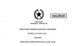 Presiden Jokowi Terbitkan Perpres 25/2021 tentang Kebijakan Kabupaten/Kota Layak Anak