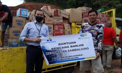 Bankaltimtara Bantu Korban Banjir di Kabupaten Berau