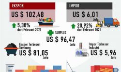 Nilai Ekspor Kaltara Bulan Maret 2021 Naik 5.38 Persen