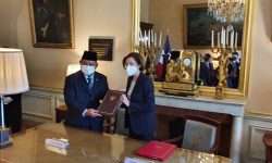 Prabowo Subianto – Florence Parly Tandatangani Persetujuan Kerja Sama Pertahanan Indonesia dan Prancis