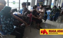 Vaksinasi TNI AL  di Pelabuhan Nunukan Berlangsung Tertib