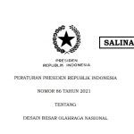 Presiden Jokowi Terbitkan Perpres 86/2021 tentang Desain Besar Olahraga Nasional