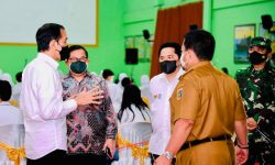 Saat Presiden Jokowi Menyapa Peserta Vaksinasi di Provinsi Lampung