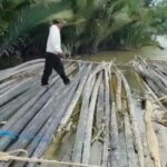 Nelayan Kesulitan Bangun Bagan Gegara Kayu Nibung Diselundupkan ke Malaysia