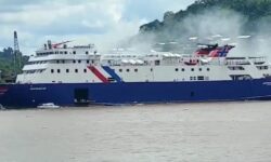 Kapal Pantokrator Tujuan Parepare Terbakar di Samarinda