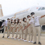 SUPER AIR JET Terbang Perdana dari Samarinda ke Surabaya 22 April