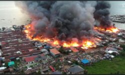 700 Rumah di Tawau Hangus Terbakar, Tidak Ada Korban Jiwa