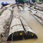 Kapal Kawal 222 Batang Kayu Log Diduga Ilegal di Sebulu Disergap Polisi