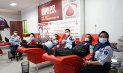 Peduli Sesama, Jajaran UPT Pemasyarakatan di Samarinda Rama-ramai Donor Darah