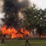 Eks Kantor BPP dan Rumah Dinas PPL di Sei Fatimah Nunukan Terbakar