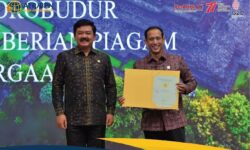 Sertifikat Tanah Candi Borobudur Diserahkan ke Kemendikbudristek