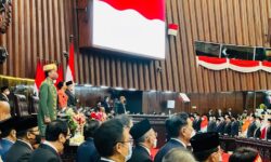 Kenakan Paksian asal Bangka Belitung, Presiden Sampaikan Pidato Kenegaraan