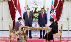 Presiden Jokowi dan Raja Mswati III jadi Saksi Teken MoU Kerja Sama Ekonomi