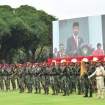 Bicara di HUT TNI, Jokowi Minta TNI-Polri Sinergi Sukseskan Agenda Nasional