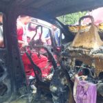 Honda Jazz Terbakar di Area SPBU Samarinda, Ditemukan Jeriken dan Alkon