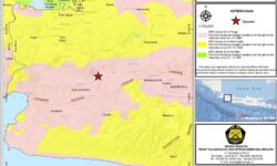 Pusat Gempa Cianjur di Darat