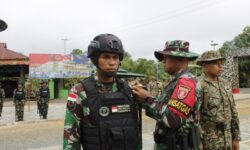 Prajurit TNI – TDM Patroli Terkoordinasi di Wilayah Perbatasan Nunukan -Malaysia