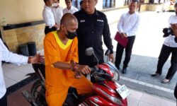 Sempat Viral, Pencuri Motor Depan Kantor Ekspedisi Sepinggan Ditangkap