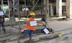 Rekonstruksi Pekerja RDMP di Balikpapan Tewas, Adegan ke-11 yang Mematikan Taufik