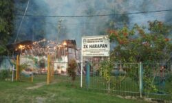 Polisi Selidiki Penyebab Terbakarnya Bangunan Sekolah TK Harapan di Sentani