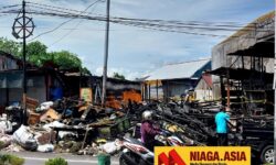 BPBD Nunukan Perkirakan Kerugian Akibat Kebakaran Pasar Pagi Rp1,3 Miliar