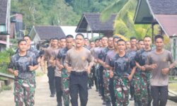 Personel TNI-Polri di Wilayah Perbatasan Olahraga Bersama