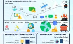 Dibandingkan Triwulan I-2022, Ekonomi Kaltim Triwulan I-2023 Tumbuh 6,95 Persen