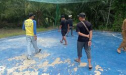 Proyek Lapangan Futsal Aji Kuning Sebatik yang Rusak Berkali-kali Pindah Tangan