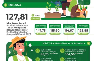 NTP Kaltim Mei Turun 2,49 Persen Dibandingkan April 2023