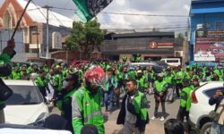 Demo Pengemudi GoJek di Samarinda Suarakan Enam Tuntutan