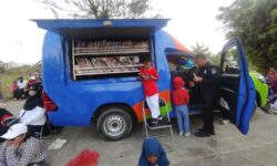 Perpustakaan Keliling Hadir di Kegiatan Jalan Santai Kelurahan Berebas Tengah