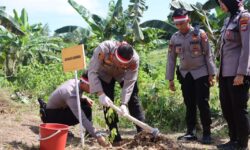 Sukseskan Program Lestarikan Negeri, Polres Nunukan Tanam 2.000 Bibit Pohon